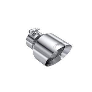 Exhaust Tip 3 Inch ID 5 Inch OD Out 8 Inch Length Angle Cut Dual Wall T304 Stainless Steel MBRP