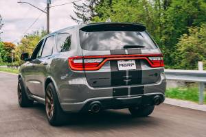 MBRP - 2018-2024 Dodge Durango SRT SRT Hellcat 6.2L/6.4L Armor Pro T304 Stainless Steel 3 Inch Cat-Back Dual Rear Exit with Carbon Fiber Tips MBRP - Image 11