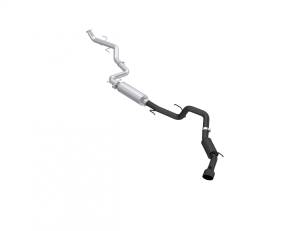 2024-Up Toyota Tacoma 2.4L Armor BLK 3 Inch Cat-Back Exhaust System with Black Tip MBRP