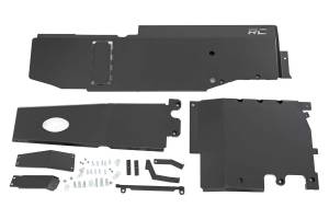 Rough Country - Jeep Engine + Transfer Case + Gas Tank Skid Plate System 18-20 JL Unlimited 3.6L Rough Country - Image 1