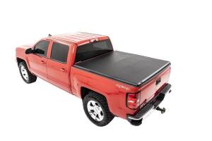 Rough Country - Soft Tri-Fold Bed Cover 14-18 Silverado/Sierra 1500 6 Foot 5 Inch Bed w/o Cargo Mgmt Rough Country - Image 2