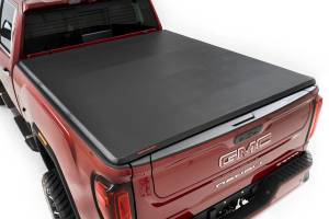 Soft Tri-Fold Bed Cover 20 Silverado/Sierra 2500HD/3500HD 6 Foot 9 Inch Bed Rough Country