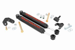 Rough Country - Jeep Dual Steering Stabilizer 97-06 Wrangler TJ 86-92 Comanche MJ 84-01 Cherokee XJ Rough Country - Image 2