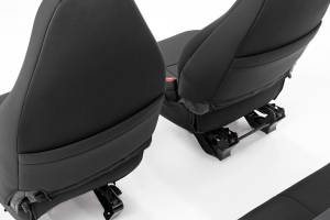 Rough Country - Jeep Neoprene Seat Cover Set Black 97-02 Wrangler TJ Rough Country - Image 2