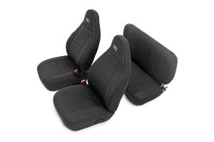 Jeep Neoprene Seat Cover Set Black 03-06 Wrangler TJ Rough Country