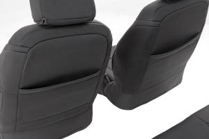 Rough Country - Jeep Neoprene Seat Cover Front & Rear Combo Black 13-18 Wrangler JK Unlimited Rough Country - Image 2