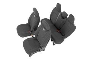 Jeep Neoprene Seat Cover Set Black 18-20 Wrangler JL Unlimited Rough Country