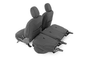 Rough Country - Jeep Neoprene Seat Cover Set Black 18-20 Wrangler JL Unlimited Rough Country - Image 3