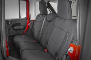 Rough Country - Jeep Neoprene Seat Cover Set Black 18-20 Wrangler JL Unlimited Rough Country - Image 4