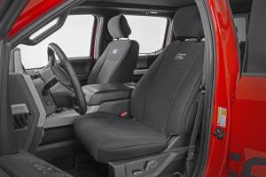 Rough Country - F-150 Neoprene Front Seat Cover Black 15-20 F-150 XL, XLT Rough Country - Image 2