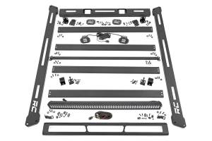 Jeep Roof Rack System w/Black-Series LED Lights 18-20 Wrangler JL Rough Country