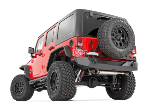 Rough Country - Jeep Rock Crawler Rear HD Bumper w/Tire Carrier 07-18 Wrangler JK Rough Country - Image 2