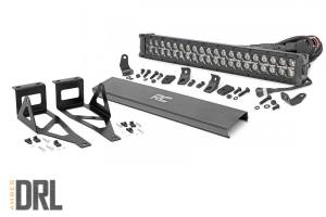 Rough Country - Ford 20 Inch LED Bumper Kit Black Series w/Amber DRL 05-07 F-250/350 Rough Country - Image 1