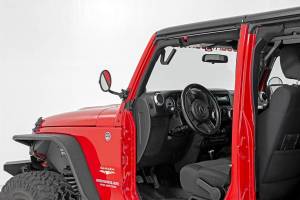 Rough Country - Jeep Classic Round Folding Mirror 07-18 Wrangler JK Rough Country - Image 4