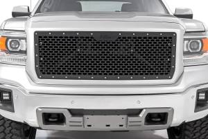 Rough Country - Sierra Mesh Grille 14-15 1500 Sierra Black Powdercoat Stainless Steel Hardware Rough Country - Image 2