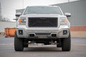 Rough Country - Sierra Mesh Grille 14-15 1500 Sierra Black Powdercoat Stainless Steel Hardware Rough Country - Image 4