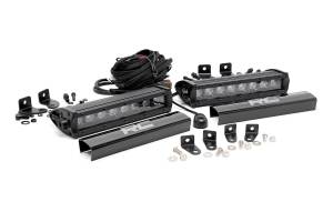 Rough Country - 8 Inch LED Grille Kit Black Series 17-19 F-250 Lariat Rough Country - Image 1