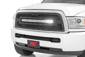 Rough Country - Dodge Mesh Grille w/30 Inch Dual Row Black Series LED 13-18 RAM 2500/3500 Rough Country - Image 1