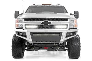 Rough Country - Mesh Grille w/Dual 12 Inch Black Series LEDs 11-14 Silverado HD Rough Country - Image 2