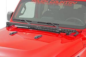 Rough Country - Jeep 50 Inch LED Hood Kit 18-20 Wrangler JL 20-Up Gladiator JT Black-Series Rough Country - Image 2