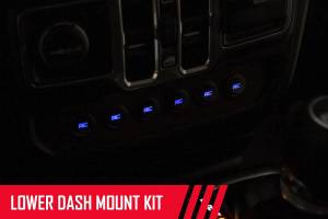 Rough Country - MLC-6 Multiple Light Controller Lower Dash Mount Kit 18-20 Wrangler JL, 20 Gladiator JT Rough Country - Image 3