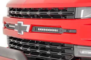 Rough Country - Chevy Dual 10 Inch LED Grille Kit Black Series 19-20 Silverado 1500 Rough Country - Image 2
