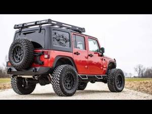 Rough Country - Jeep Roof Rack System w/Black-Series LED Lights 07-18 Wrangler JK Rough Country - Image 2