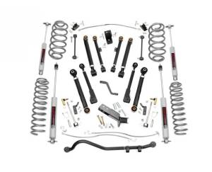 Rough Country - 4 Inch Jeep X-Series Suspension Lift Kit 97-06 Wrangler TJ Rough Country - Image 1