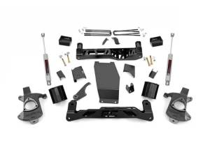 Rough Country - 5 Inch Suspension Lift Kit w/N3 14-18 Silverado/Sierra 1500 4WD Aluminum/Stamped Steel Rough Country - Image 1