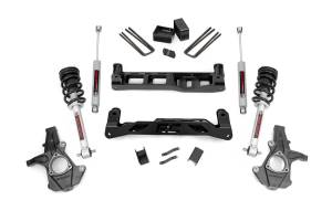 5 Inch Suspension Lift Kit Lifted Struts w/N3 Shocks & Struts 07-13 Silverado/Sierra 1500 2WD Rough Country