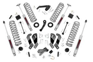 Rough Country - 3.5 Inch Jeep Suspension Lift Kit Control Arm Drop 07-18 Wrangler JK Unlimited Rough Country - Image 1