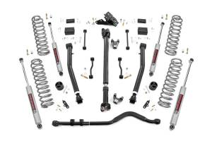 3.5 Inch Jeep Suspension Lift Kit Preminum N3 Stage 2 Coils & Adj. Control Arms 18-20 Wrangler JL-2 Door Rough Country