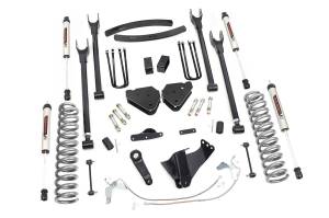 6 Inch Suspension Lift Kit 4-Link w/V2 Shocks 08-10 F-250/350 4WD Diesel Rough Country