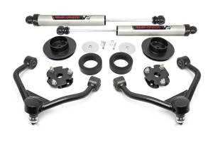 Rough Country - 3 Inch Dodge Bolt-On Lift Kit w/Rear V2 Shocks 12-23 RAM 1500 4WD Rough Country - Image 1