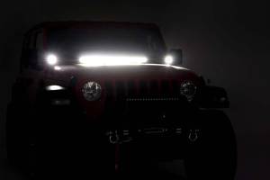 Rough Country - Jeep 2 Inch LED Cube Easy-Mount Kit 18-20 Wrangler JL 20-Up Gladiator-Black Series Rough Country - Image 4