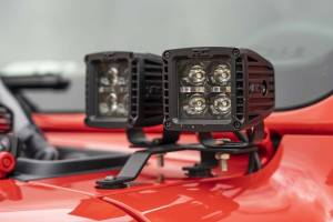 Rough Country - Jeep Quad LED Light Pod Kit -Black Series 18-20 JL 20-Up Gladiator Rough Country - Image 4