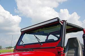 Rough Country - Jeep 50 Inch Straight LED Light Bar Upper Windshield Mounts 87-95 YJ Rough Country - Image 3