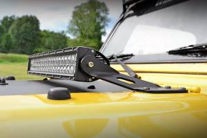 Rough Country - Jeep 20 Inch LED Light Bar Hood Mounts 97-06 Wrangler TJ Rough Country - Image 1