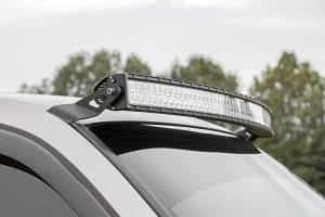 Rough Country - 54 Inch Curved LED Light Bar Upper Windshield Mounts 99-06 PU/SUV Rough Country - Image 1