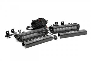 Rough Country - 8 Inch CREE LED Light Bars Pair Black Series Rough Country - Image 1