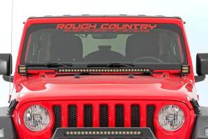 Rough Country - Jeep 30 Inch LED Hood Kit 18-20 Wrangler JL, 20 Gladiator JT Chrome-Series Rough Country - Image 2