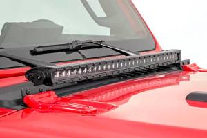 Rough Country - Jeep 30 Inch LED Hood Kit 18-20 Wrangler JL, 20 Gladiator JT Chrome-Series Rough Country - Image 3