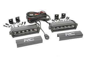 Rough Country - 6 Inch CREE LED Light Bars Pair Black Series Rough Country - Image 1