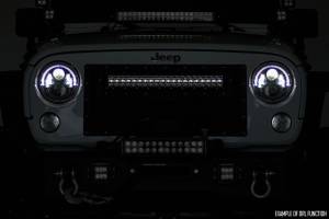 Rough Country - 30 Inch Curved CREE LED Light Bar Dual Row Black Series w/Amber DRL Rough Country - Image 2