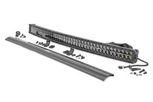 Rough Country - 40 Inch Curved CREE LED Light Bar Dual Row Black Series w/Cool White DRL Rough Country - Image 1