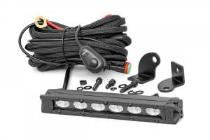 Rough Country - 6 Inch Slimline CREE LED Light Bar Black Series Rough Country - Image 1