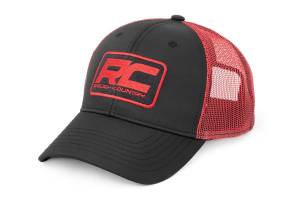 Rough Country Mesh Hat Black & Red Rough Country