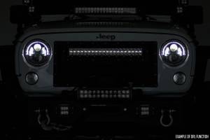 Rough Country - Ford Mesh Grille 30 Inch Dual Row Black Series LED w/Cool White DRL 15-17 F-150 Rough Country - Image 3