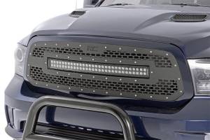 Rough Country - Dodge Mesh Grille w/30 Inch Dual Row Black Series LED 13-18 RAM 1500 Rough Country - Image 2