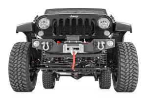 Rough Country - Jeep Hybrid Stubby Winch Bumper w/Fog Mounts 07-18 Wrangler JK Rough Country - Image 2